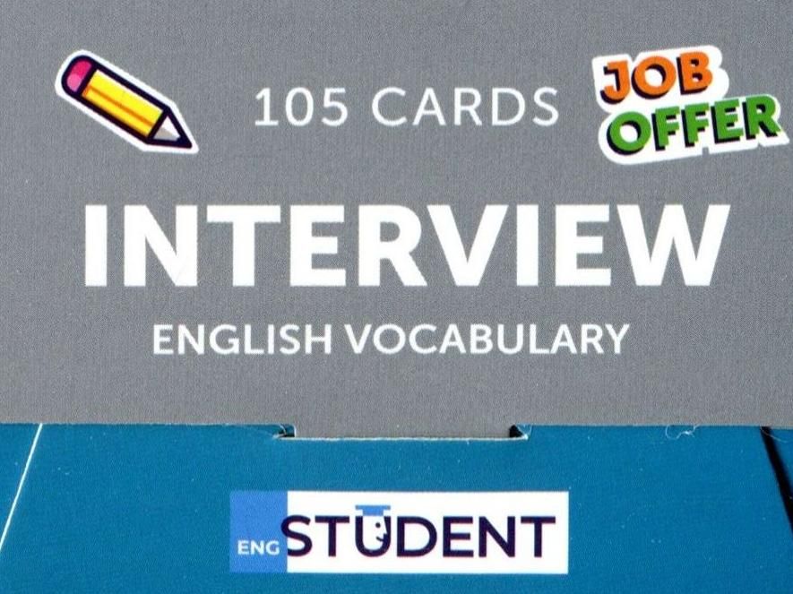 Картки для вивчення. Interview English Vocabulary