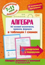 НУШ. Найкращий довідник. Алгебра в таблицях і схемах. 7-11 класи