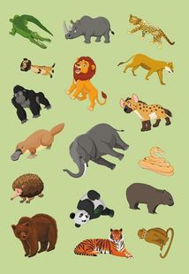 Перші розвивальні наліпки. Тварини. 33 наліпки. Зображення №10