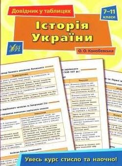 Книга Довідник у таблицях. Історія України. 7-11 класи