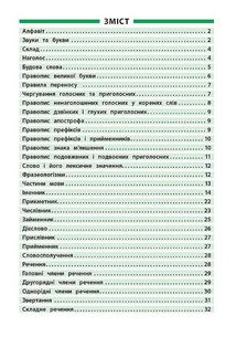 Довідник у таблицях. Українська мова. 1-4 класи. Image №2