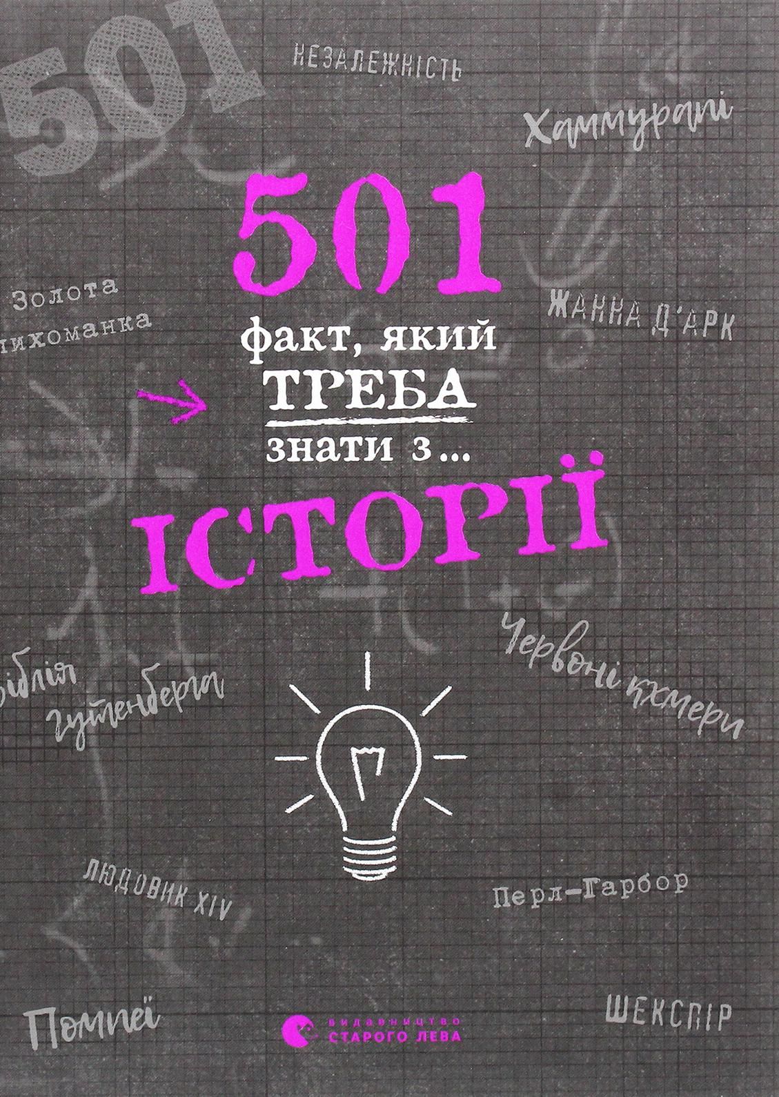 Обкладинка 501 факт, який треба знати з... історії