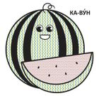 Водяні розмальовки з великими картинками для малят. Кавун. Image №7