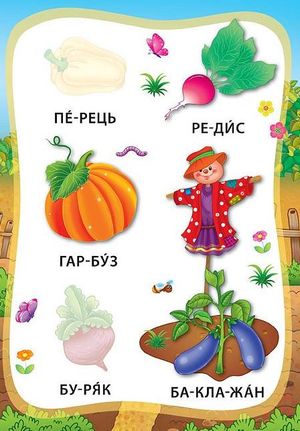 Я читаю по складах. Овочі та фрукти. Книжка з наліпками — Марина Мосіяш, фото 8