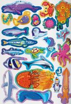 Велика книжка. Розвивальні наліпки. Розумнi завдання. Морські мешканці. 3+. Зображення №11