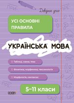 Українська мова. Усі основні правила. 5-11 класи