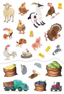 Перший віммельбух із наліпками. Ферма. Image №6