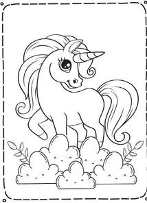 Розмальовка. Єдиноріжки. Зображення №7