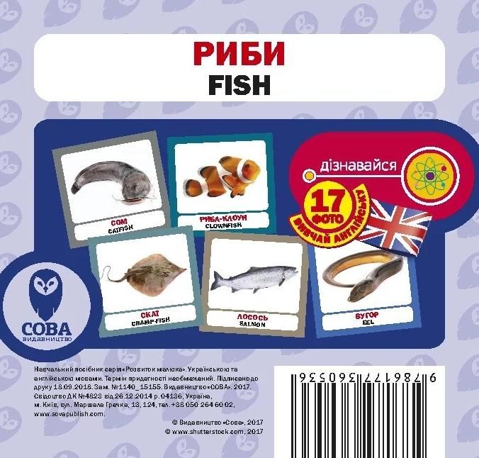 Англійська мова. Навчальний посібник. Риби