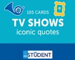 Student. Англійська мова. TV Shows. Iconic Quotes. 105 карток