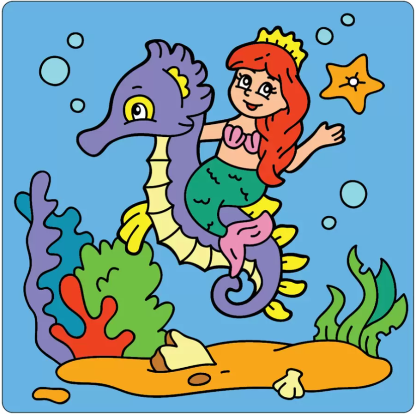 Комплект. Найкращі водні розмальовки для дівчат