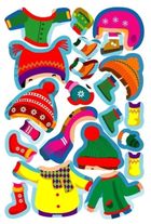 Новорічні пригоди. Наліпки – одягалки. У дворі. Зображення №4