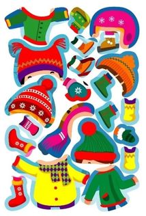 Новорічні пригоди. Наліпки – одягалки. У дворі. Зображення №4