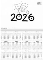 Настінний календар кота Інжира на 2025 рік (патріотичний). Зображення №5
