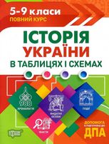 ДПА. Історія України в таблицях і схемах. 5-9 клас