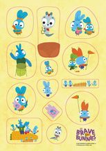Хоробрі Зайці. Набір наліпок. Веселі займалята