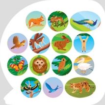 Пізнавальні наліпки. Тварини Євразії. Image №8
