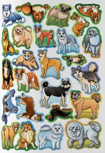 Велика книжка. Розвивальні наліпки. Розумнi завдання. Собаки. Image №11