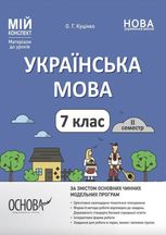 Мій конспект. Матеріали до уроків. Українська мова. 7 клас. II семестр