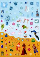 Книжка з наліпками. Казкові принцеси. Зображення №7