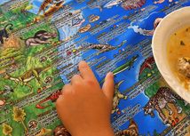 Доісторичний світ. Велика дитяча карта-скатертина. Зображення №3