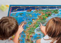 Доісторичний світ. Велика дитяча карта-скатертина. Зображення №4