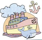 Водяні розмальовки. Кораблі. Зображення №3