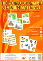 The world of english learning materials. Комплект карток. Зображення №1