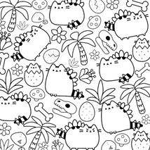 Розмальовка Pusheen. Зображення №5