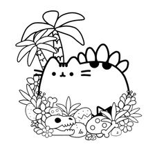 Розмальовка Pusheen. Зображення №2