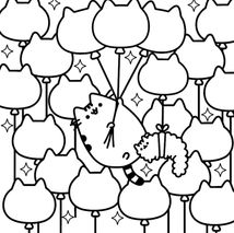 Розмальовка Pusheen. Зображення №3