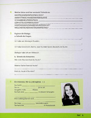 Німецька мова. Deutsch. Parallelen NEU. Робочий зошит для 6-го класу (+ аудіосупровід) — фото 5