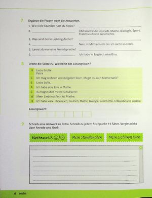 Німецька мова. Deutsch. Parallelen NEU. Робочий зошит для 6-го класу (+ аудіосупровід) — фото 6
