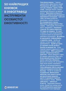 50 найкращих книжок в інфографіці. Інструменти особистої ефективності. Image №2