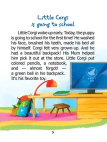 Малюк Коргі йде до школи. Little Corgi is going to school. Зображення №4