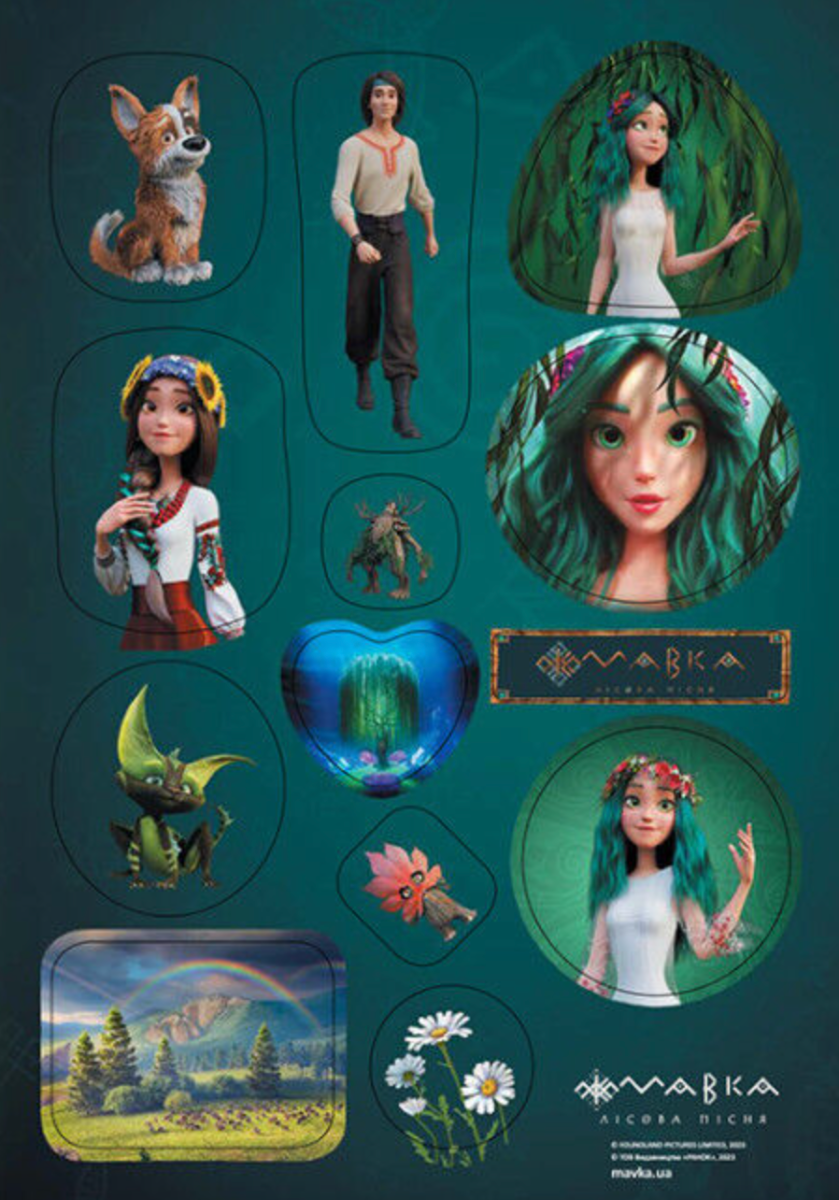 Мавка. Набір наліпок. Стікер-пак 1. Берегиня лісу