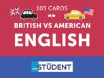British vs American English. Картки для вивчення (105 флеш-карток, рівень  А1-В2) 
