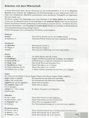 Passwort Deutsch. Wörterheft 3. Курс для вивчення німецької мови для дорослих. Рівень В1. Зошит-словник — Dorothea Dane, фото 5