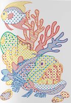 Великі водяні розмальовки з кольоровим контуром. Морські тварини. Зображення №9