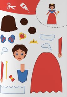 Вирізаємо та клеїмо. Аплікації. Об'ємні саморобки. Принцеси. Зображення №14