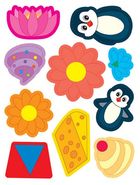 Наліпки-аплікації для малят. Квіточки. 2+. Зображення №3