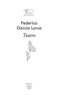 Federico Garcia Lorca. Teatro. Image №1