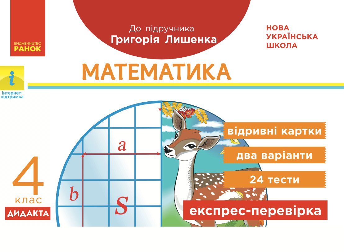 Математика. Відривні картки до підручника Лишенка....