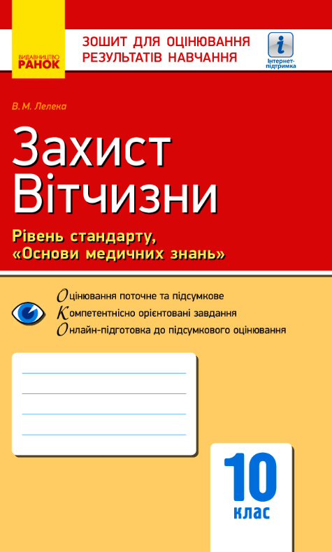 Захист Вітчизни. Рівень стандарту "Основи медичних...
