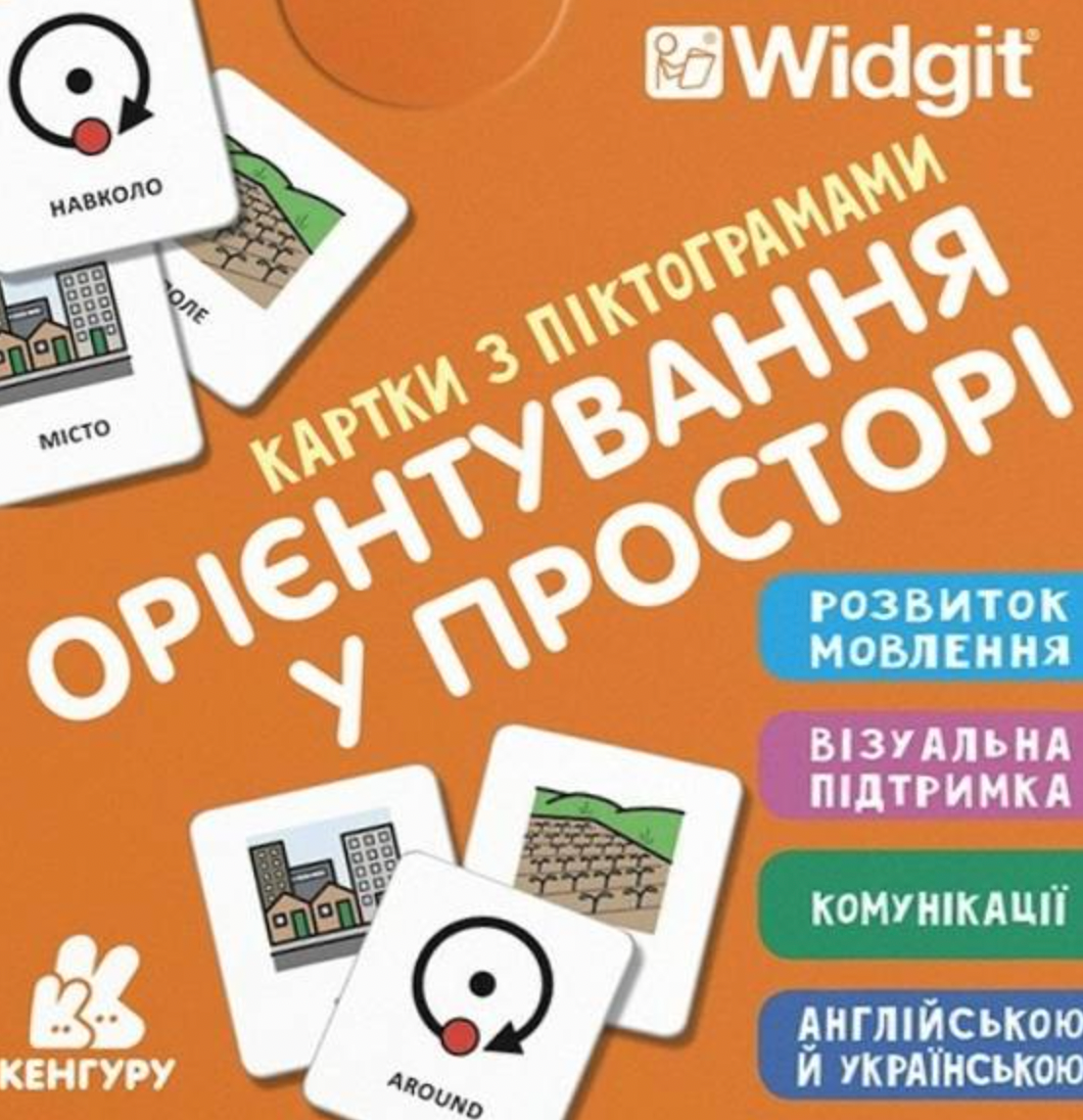 Обкладинка видання Картки з піктограмами. Орієнтування у просторі