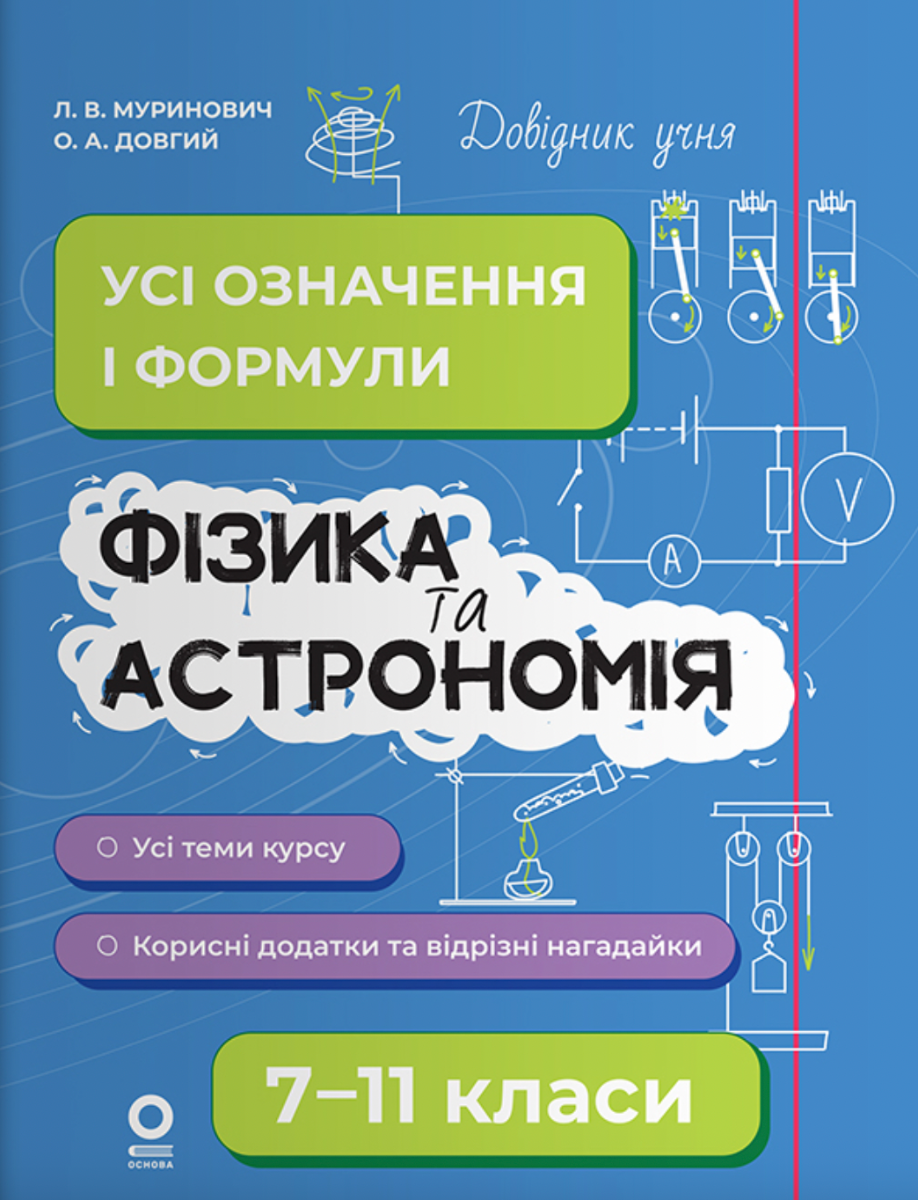 Фізика та астрономія. Усі означення і формули. 7–11 класи